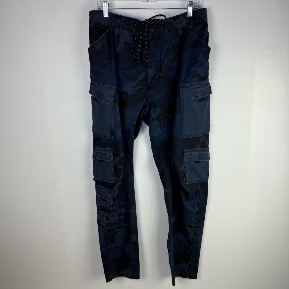 Hudson Jeans Navy Camouflage Cargo Pants - Picture 3 of 14